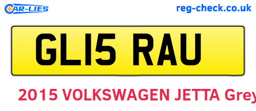 GL15RAU are the vehicle registration plates.