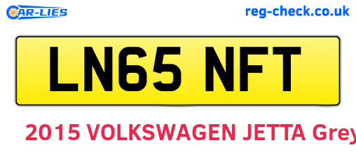 LN65NFT are the vehicle registration plates.
