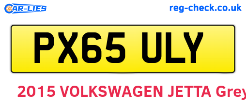 PX65ULY are the vehicle registration plates.