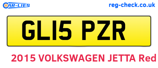 GL15PZR are the vehicle registration plates.