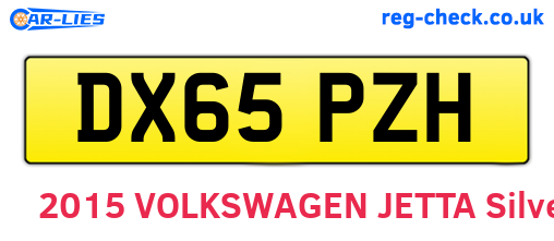 DX65PZH are the vehicle registration plates.