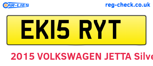 EK15RYT are the vehicle registration plates.