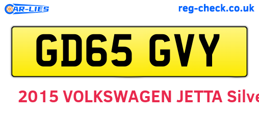 GD65GVY are the vehicle registration plates.