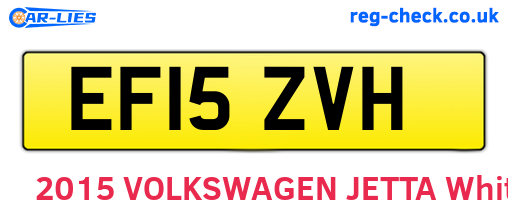 EF15ZVH are the vehicle registration plates.