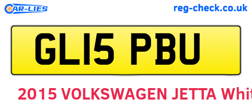GL15PBU are the vehicle registration plates.