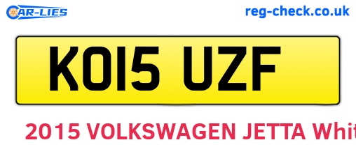 KO15UZF are the vehicle registration plates.
