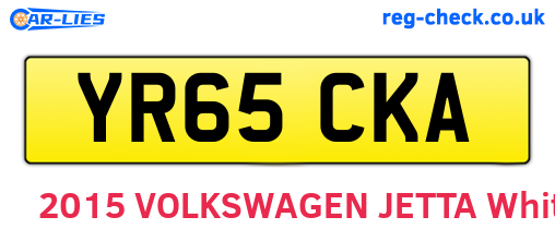 YR65CKA are the vehicle registration plates.