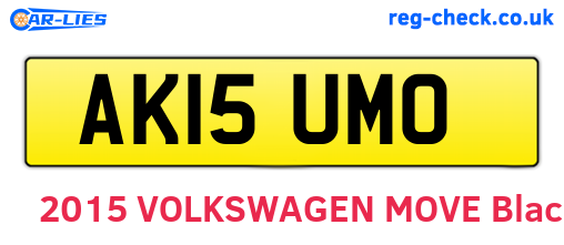 AK15UMO are the vehicle registration plates.