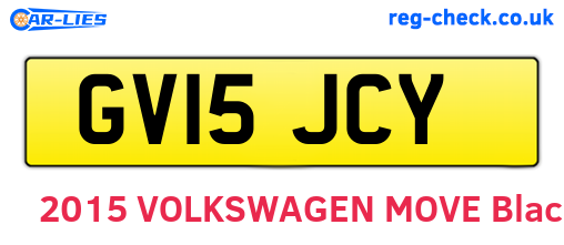 GV15JCY are the vehicle registration plates.