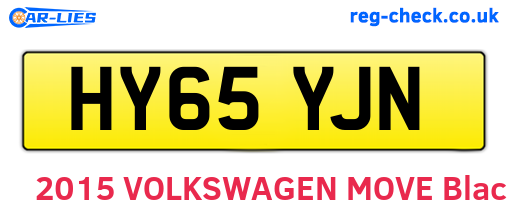 HY65YJN are the vehicle registration plates.