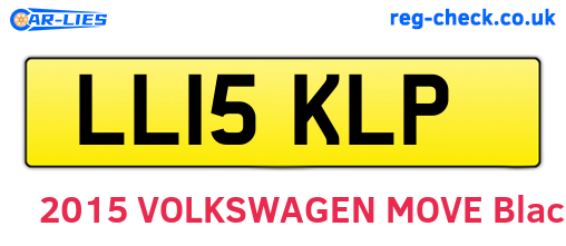 LL15KLP are the vehicle registration plates.