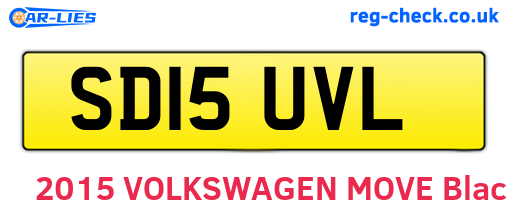 SD15UVL are the vehicle registration plates.