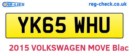 YK65WHU are the vehicle registration plates.