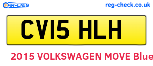 CV15HLH are the vehicle registration plates.