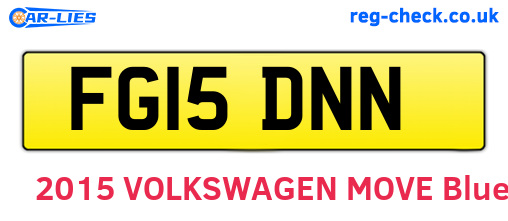 FG15DNN are the vehicle registration plates.
