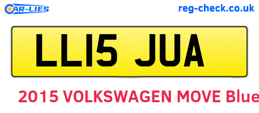 LL15JUA are the vehicle registration plates.