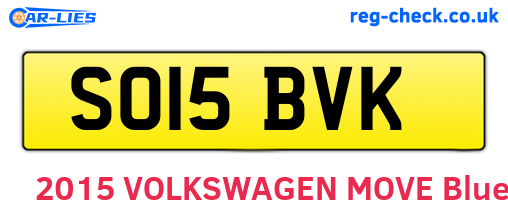SO15BVK are the vehicle registration plates.