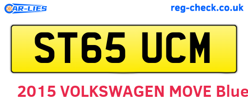 ST65UCM are the vehicle registration plates.