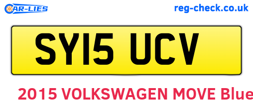 SY15UCV are the vehicle registration plates.