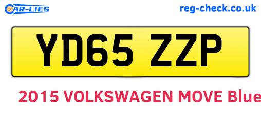 YD65ZZP are the vehicle registration plates.