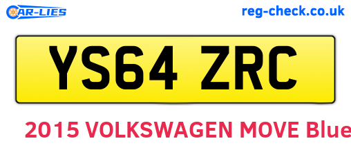 YS64ZRC are the vehicle registration plates.