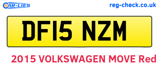 DF15NZM are the vehicle registration plates.