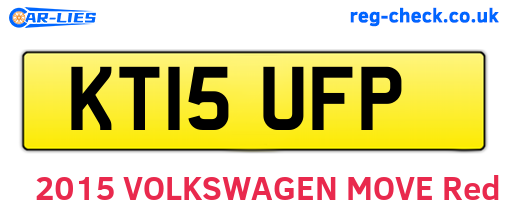 KT15UFP are the vehicle registration plates.