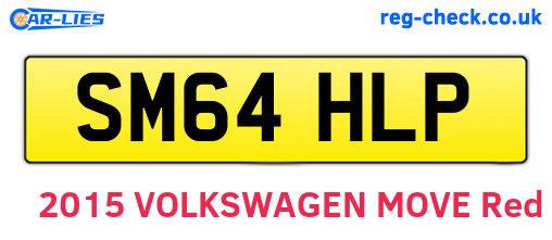 SM64HLP are the vehicle registration plates.
