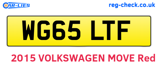 WG65LTF are the vehicle registration plates.