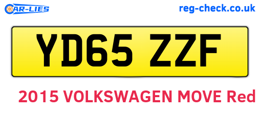 YD65ZZF are the vehicle registration plates.