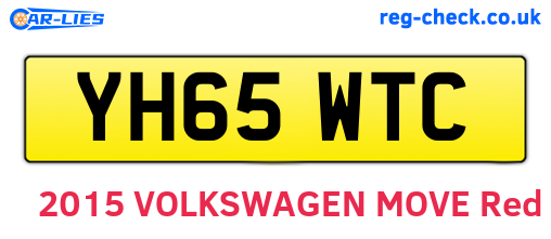 YH65WTC are the vehicle registration plates.