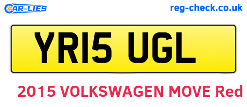 YR15UGL are the vehicle registration plates.