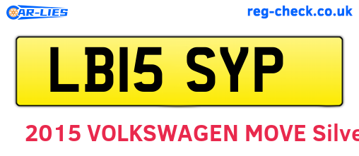LB15SYP are the vehicle registration plates.