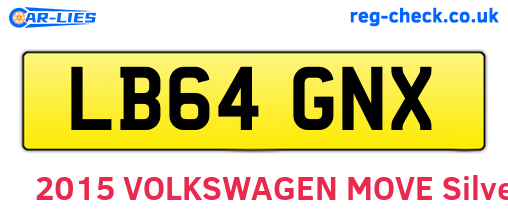LB64GNX are the vehicle registration plates.