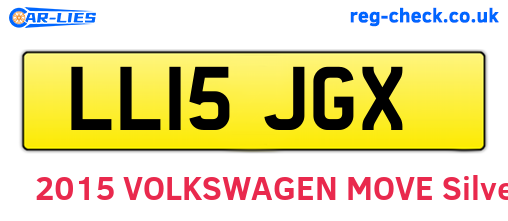 LL15JGX are the vehicle registration plates.