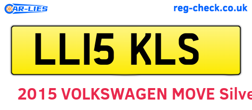 LL15KLS are the vehicle registration plates.