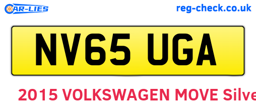 NV65UGA are the vehicle registration plates.