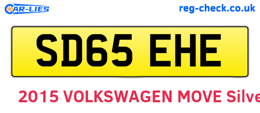 SD65EHE are the vehicle registration plates.