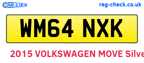 WM64NXK are the vehicle registration plates.