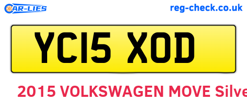 YC15XOD are the vehicle registration plates.
