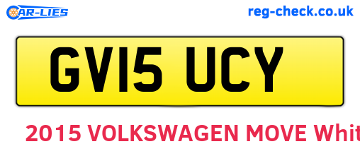 GV15UCY are the vehicle registration plates.