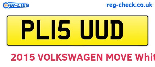 PL15UUD are the vehicle registration plates.
