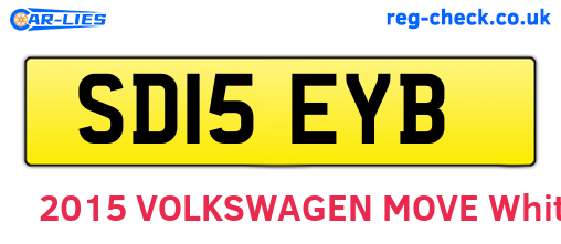 SD15EYB are the vehicle registration plates.