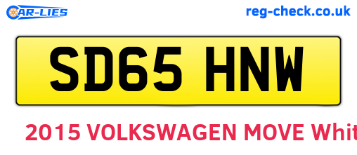 SD65HNW are the vehicle registration plates.