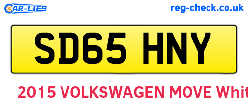 SD65HNY are the vehicle registration plates.