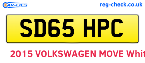 SD65HPC are the vehicle registration plates.