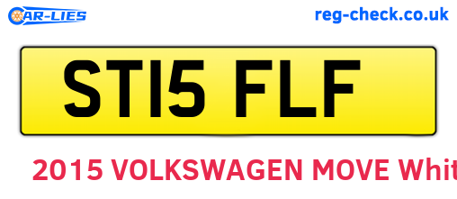 ST15FLF are the vehicle registration plates.
