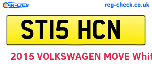 ST15HCN are the vehicle registration plates.