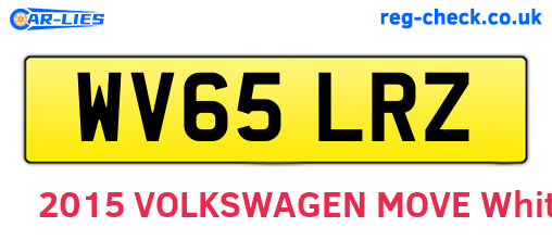 WV65LRZ are the vehicle registration plates.