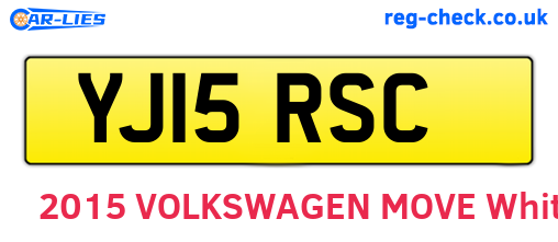 YJ15RSC are the vehicle registration plates.
